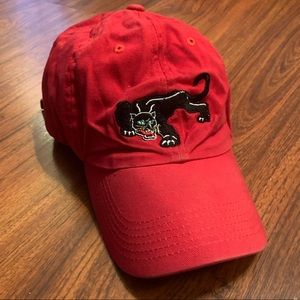 Red Black Panther Dad Cap